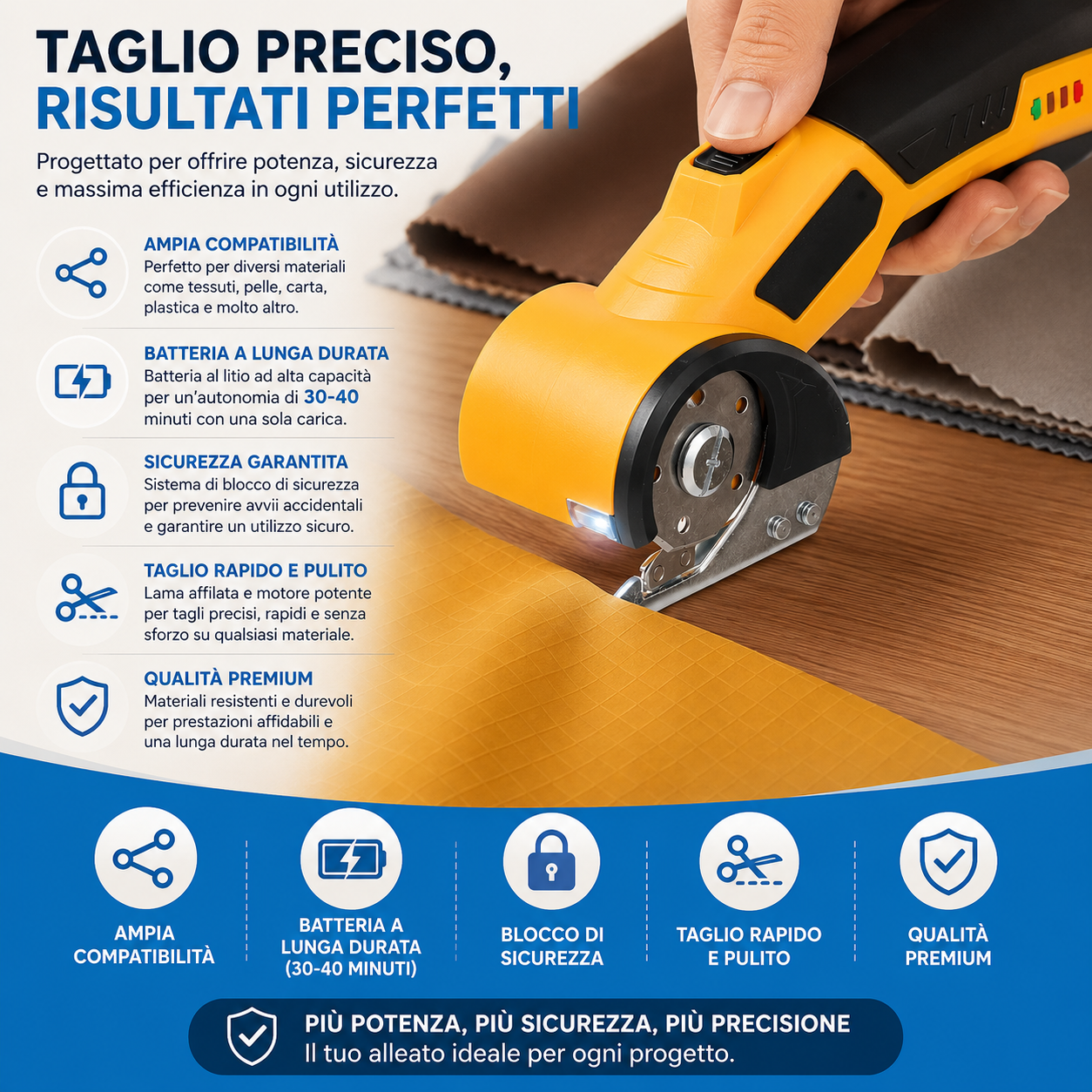 Forbici Elettriche Senza Fili Type-C