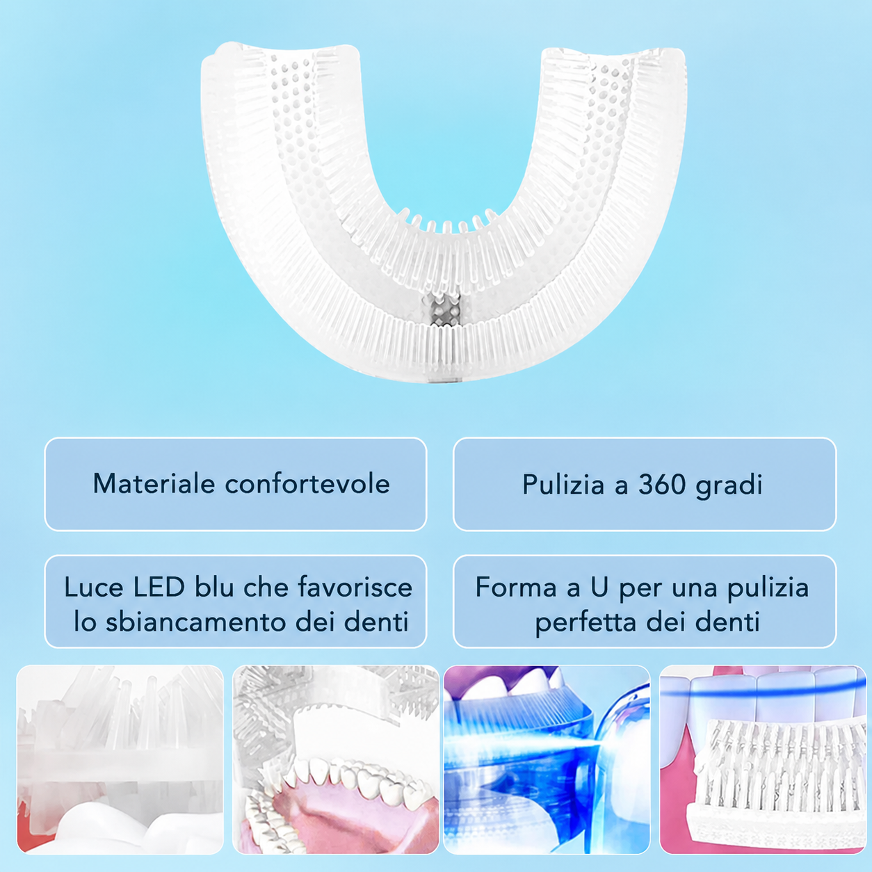Spazzolino U 360° | Denti Puliti in 30 Secondi